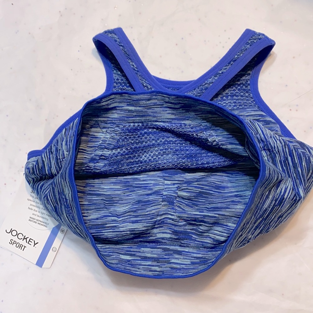 Jockey Women’s Torpedo Space Dye Racerback Bra Lg - Picture 9 of 14